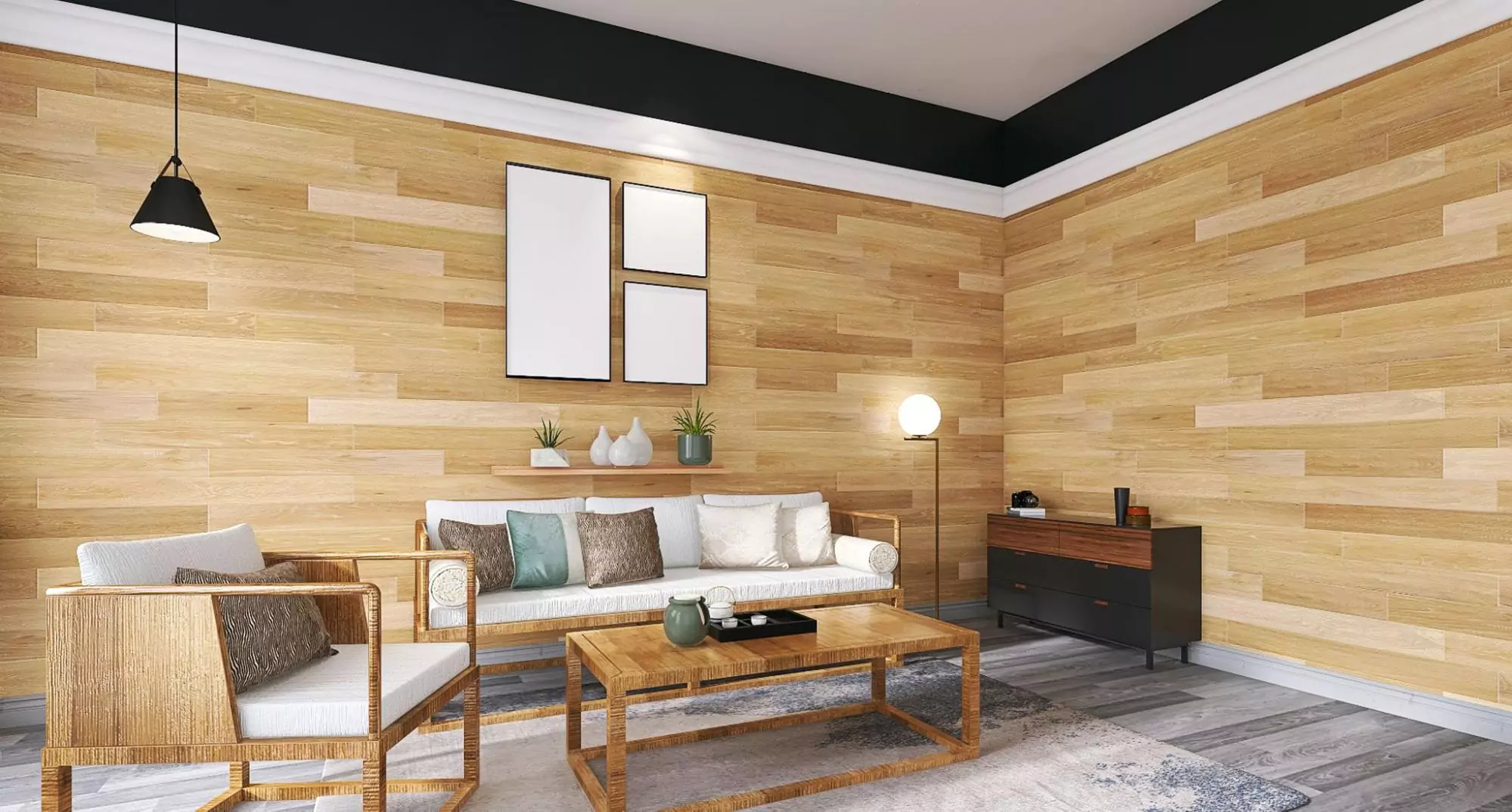 5 Inspirasi Finishing Dinding Kayu Interior Rumah yang Estetik