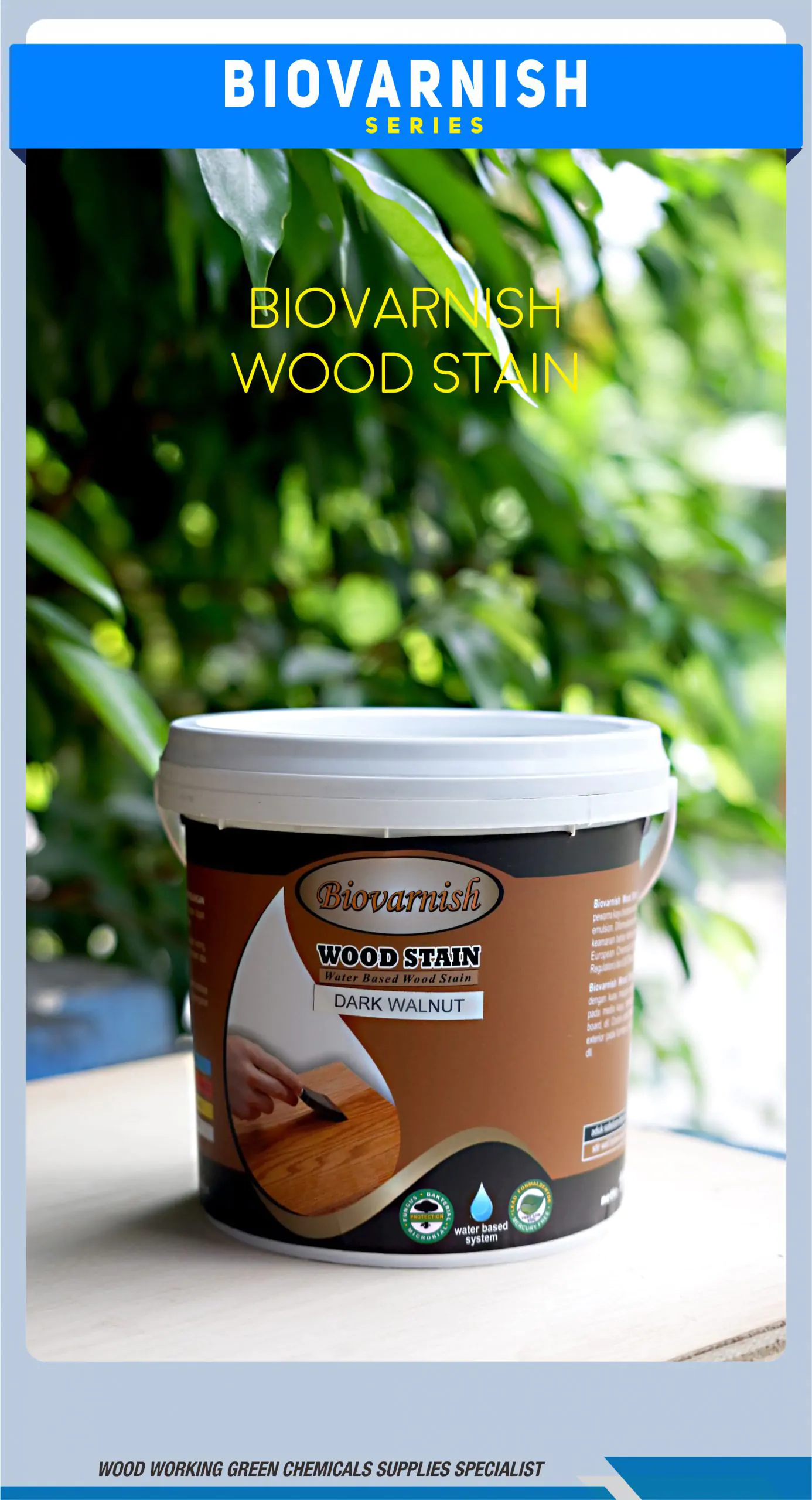 Katalog Warna Natural Kayu Pada Biovarnish Wood Stain dan Liquid Stain