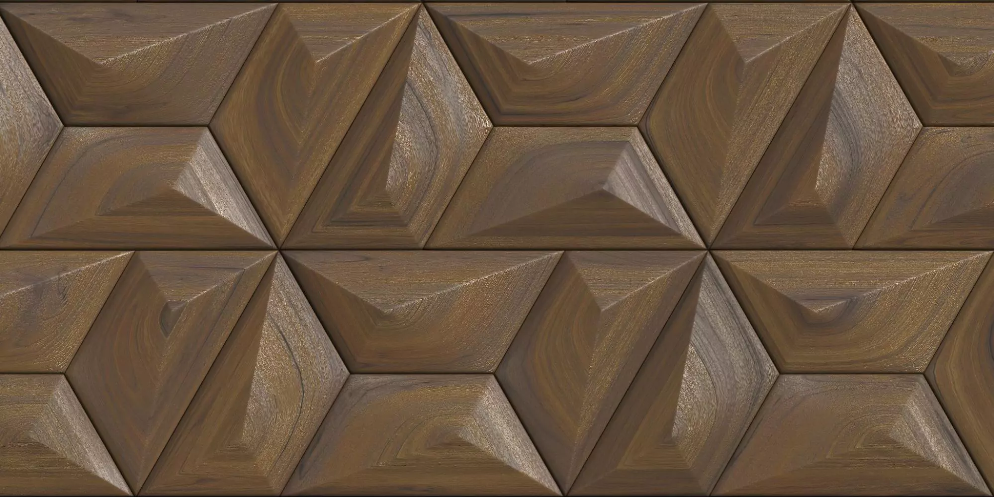 Panel Kayu 3D atau Berpola